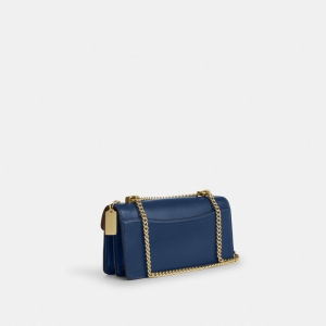 Coach Klare Envelope Crossbody Bag - Gold/Deep Blue - Image 7