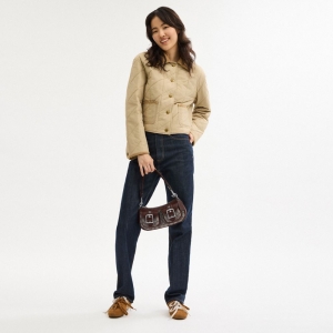 Coach Ashton Bag In Signature Jacquard - Silver/Oak/Maple - Image 3