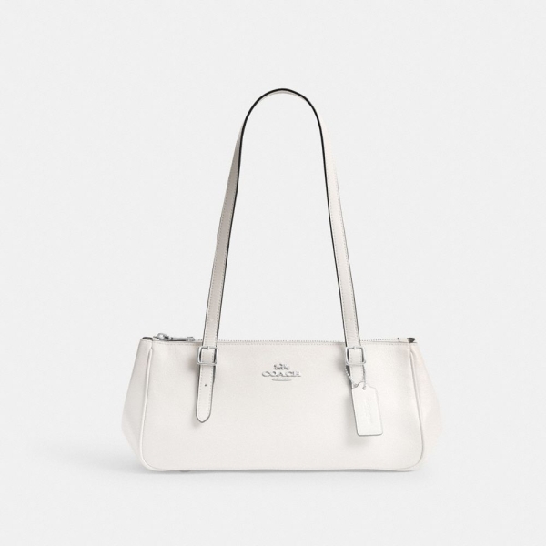 Coach Asher Shoulder Bag - Silver/Chalk