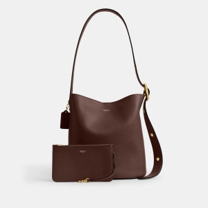 Coach Bleecker Bucket Bag - Brass/Maple - Image 5