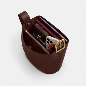 Coach Bleecker Bucket Bag - Brass/Maple - Image 9