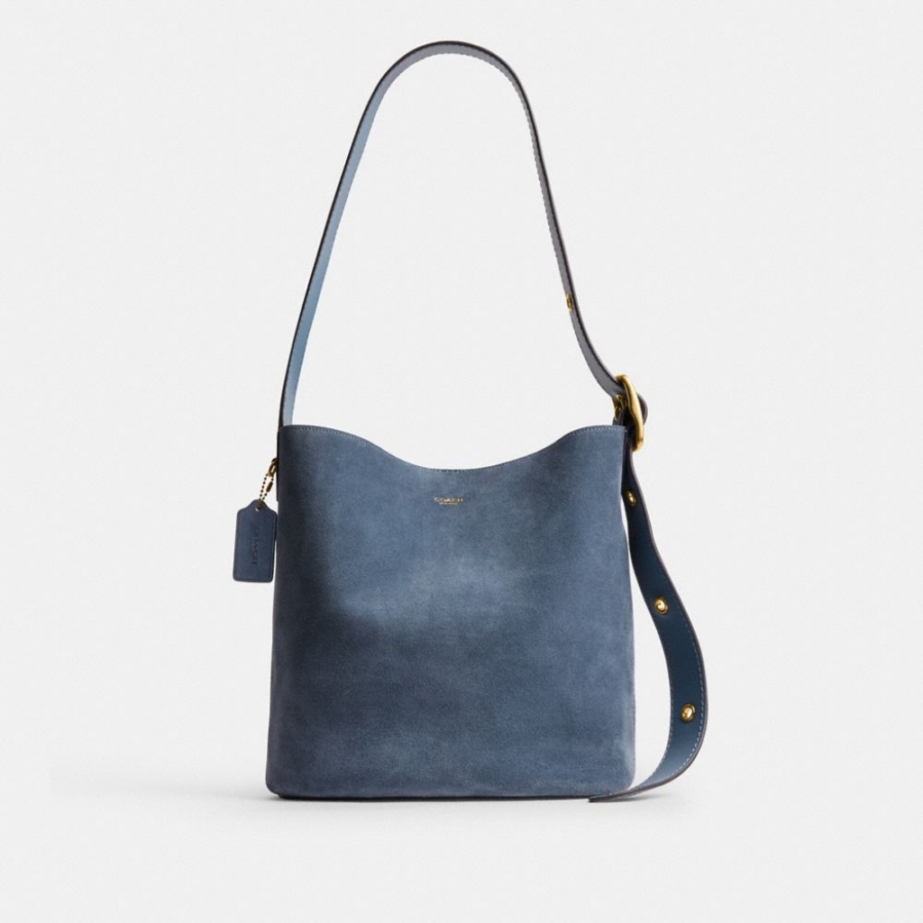 Coach Bleecker Bucket Bag - Brass/Light Denim