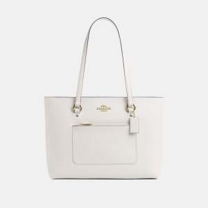 Coach Station Tote Bag - Gold/Chalk
