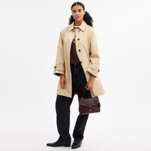 Coach Emory Top Handle Bag - Gold/Espresso - Image 3