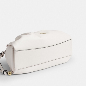 Coach Faye Large Shoulder Bag - Gold/Chalk - Image 8