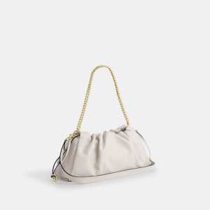 Coach Faye Large Shoulder Bag - Gold/Chalk - Image 7