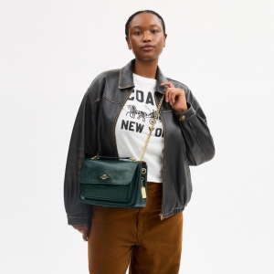 Coach Elodie Crossbody Bag - Gold/Dark Teal - Image 5