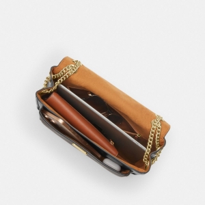 Coach Elodie Crossbody Bag In Signature Canvas - Gold/Walnut/Black - Image 6