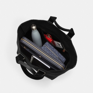 Coach Tour Tote Bag - Gunmetal/Black Multi - Image 7