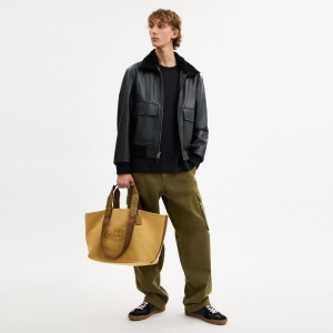 Coach Small Tour Tote Bag - Gunmetal/Trench Multi - Image 4