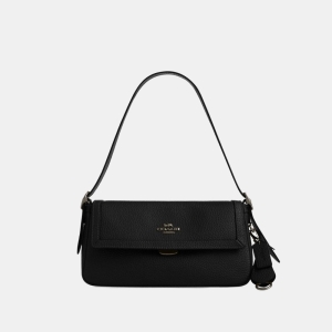 Coach Etta Small Flap Shoulder Bag - Gunmetal/Black