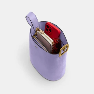 Coach Bleecker Bucket Bag 21 - Brass/Violet Mist - Image 9