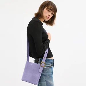 Coach Bleecker Bucket Bag 21 - Brass/Violet Mist - Image 3