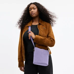 Coach Bleecker Bucket Bag 21 - Brass/Violet Mist - Image 5