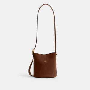 Coach Bleecker Bucket Bag 21 - Brass/Warm Brown - Image 9