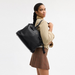 Coach Easton Tote Bag - Gunmetal/Black - Image 3