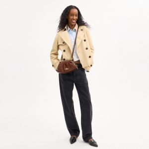 Coach Faye Shoulder Bag With Quilting - Gold/Vintage Brown/Maple - Image 3