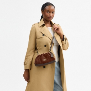 Coach Faye Shoulder Bag With Quilting - Gold/Vintage Brown/Maple - Image 5