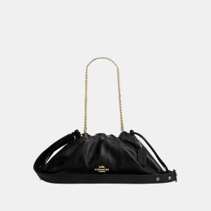 Coach Faye Large Shoulder Bag With Quilting - Gold/Black