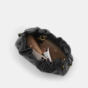 Coach Faye Large Shoulder Bag With Quilting - Gold/Black - Image 6