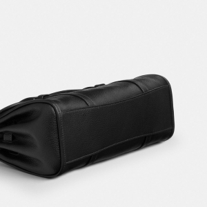 Coach Bridget Flap Shoulder Bag - Gold/Black (CDB04) - Image 7