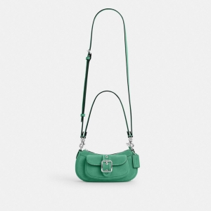 Coach Ashton Mini Shoulder Bag - Silver/Mint - Image 10