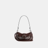 Coach Ashton Mini Shoulder Bag In Signature Jacquard - Silver/Oak/Maple