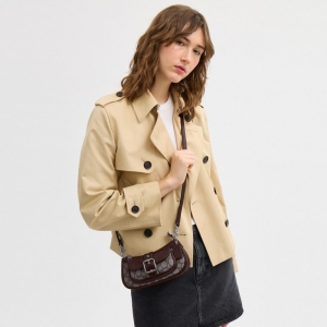 Coach Ashton Mini Shoulder Bag In Signature Jacquard - Silver/Oak/Maple - Image 4