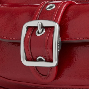 Coach Ashton Mini Shoulder Bag - Silver/Dark Cardinal - Image 9
