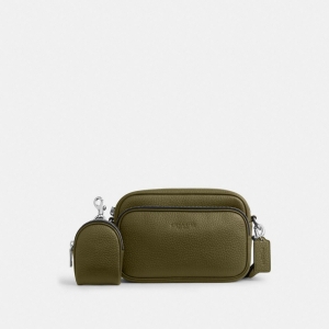 Coach Finlay Crossbody Bag - Silver/Olive