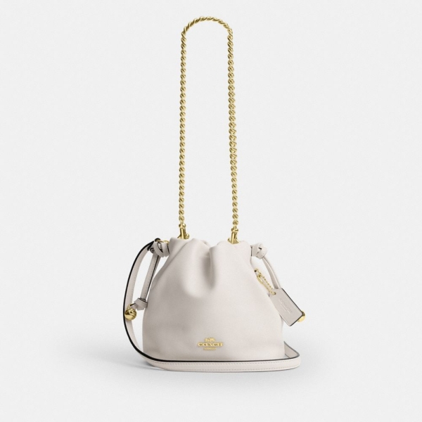 Coach Faye Mini Drawstring Bag - Gold/Chalk