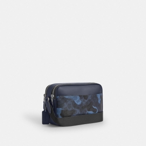 Coach Graham Crossbody Bag In Signature Camo Print - Silver/Blue Multi - Image 5