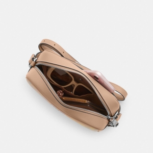 Coach Jamie Camera Bag In Rainbow Signature Canvas - Silver/Sand Multi - Image 7