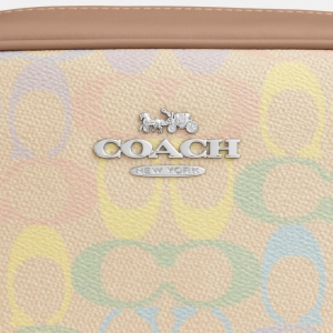 Coach Jamie Camera Bag In Rainbow Signature Canvas - Silver/Sand Multi - Image 9