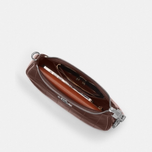 Coach Teri Shoulder Bag With Quilting - Silver/Maple (CDP32) - Image 6