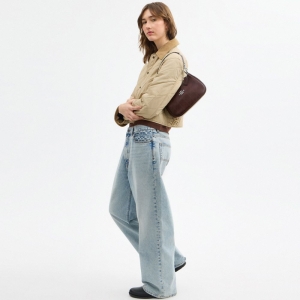 Coach Teri Shoulder Bag With Quilting - Silver/Maple (CDP32) - Image 4