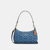 Coach Teri Shoulder Bag In Signature Denim - Gold/Indigo