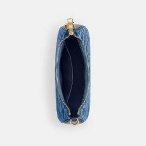 Coach Teri Shoulder Bag In Signature Denim - Gold/Indigo - Image 5