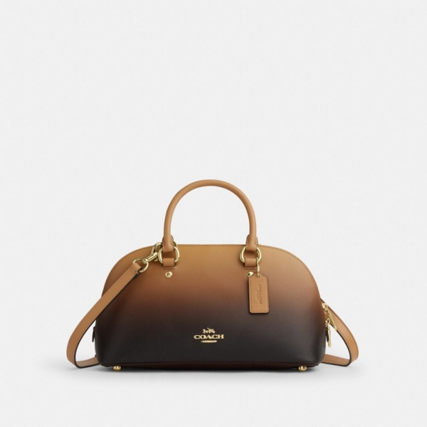 Coach Lara Satchel Bag - Gold/Latte