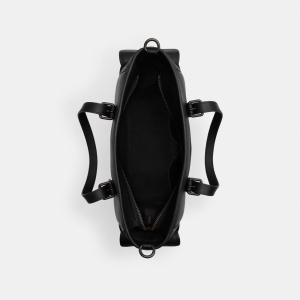 Coach Sprint Tote - Black Copper Finish/Black/Black - Image 6