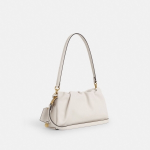 Coach Faye Shoulder Bag - Gold/Chalk - Image 7