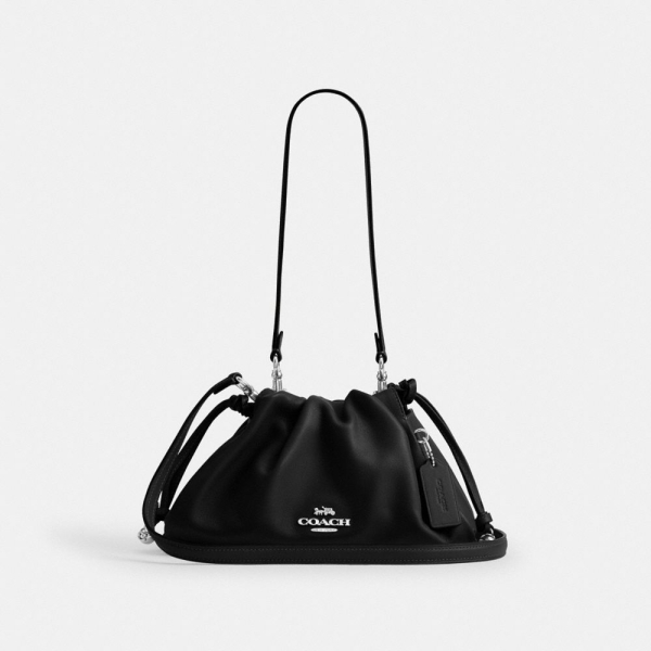 Coach Faye Shoulder Bag - Silver/Black (CV529)