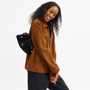 Coach Faye Shoulder Bag - Silver/Black - Image 3