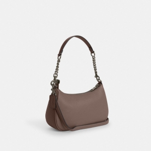 Coach Teri Shoulder Bag - Gunmetal/Dark Stone - Image 8