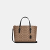 Coach Mollie Tote Bag 25 In Signature Canvas - Gold/Tan/Black