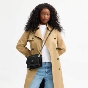 Coach Klare Crossbody Bag In Signature Canvas - Gunmetal/Charcoal/Black - Image 8