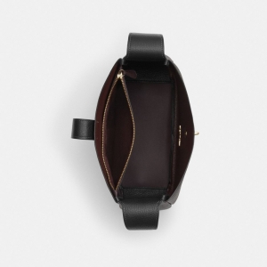 Coach Hadley Convertible Crossbody Bag - Gold/Black - Image 6