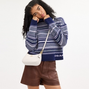 Coach Teri Mini Crossbody Bag - Gold/Chalk - Image 3