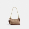 Coach Teri Mini Crossbody Bag In Signature Canvas - Gold/Tan/Brown
