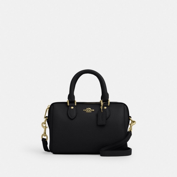 Coach Mini Rowan Crossbody Bag - Gold/Black